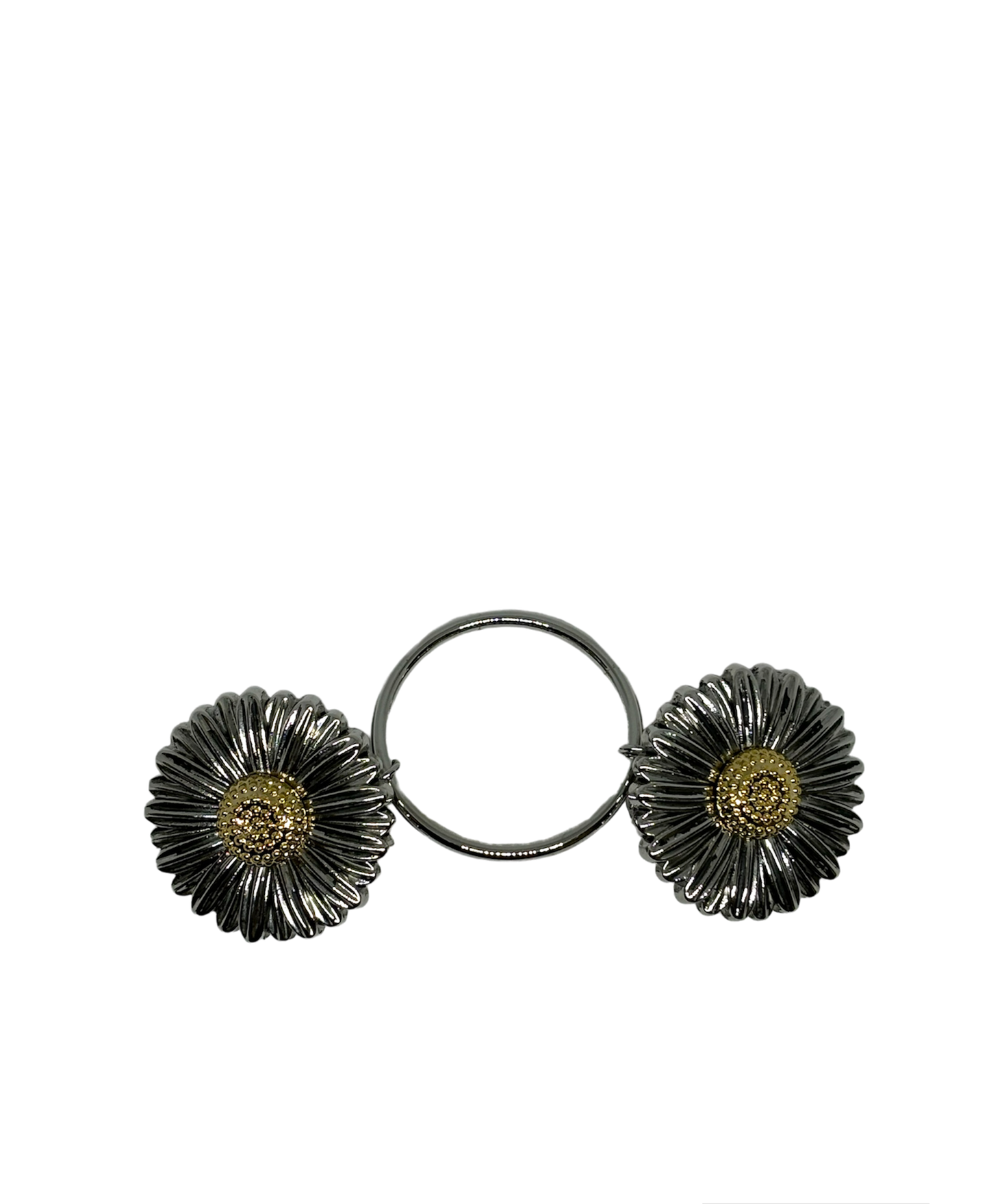 Fashion Fastener - Two Toned Daisy